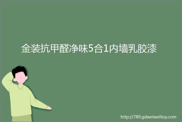 金装抗甲醛净味5合1内墙乳胶漆